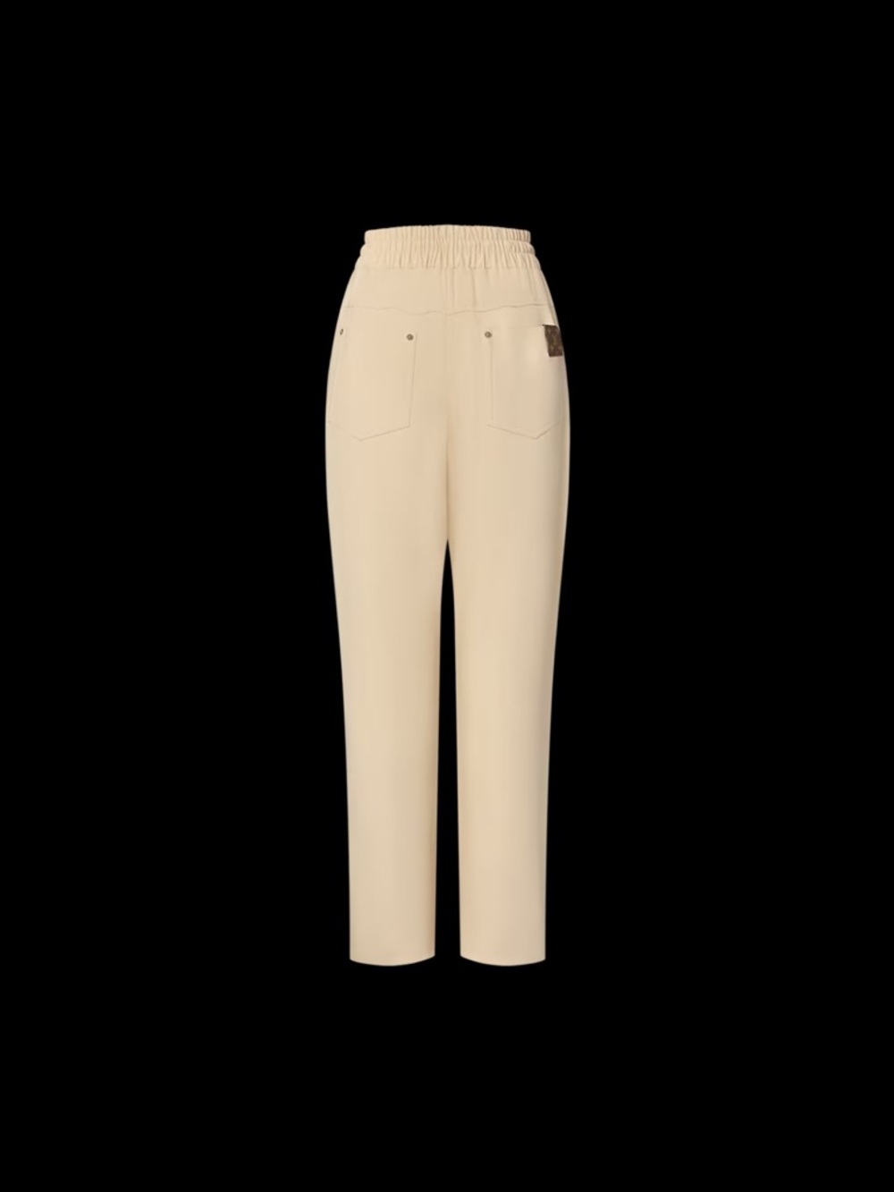 Louis Vuitton Beige Straight-Leg Drawstring Pants 2025 collection